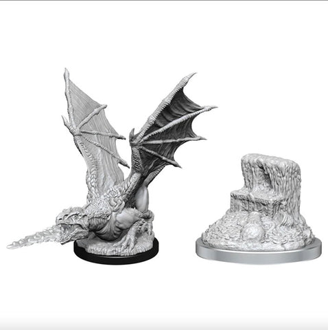 Miniatura SIN PINTAR - D&D - Nolzur's Marvelous - White Dragon Wyrmling