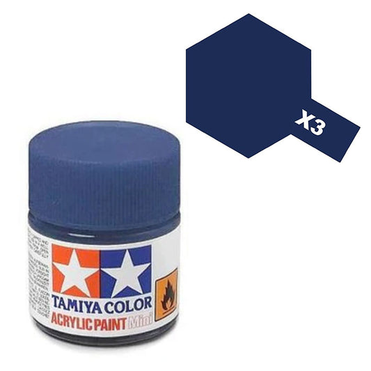 Pintura Acrílica - Tamiya X3 (Gloss Royal Blue) - Azul Real Brillante 23ml / 10 ml
