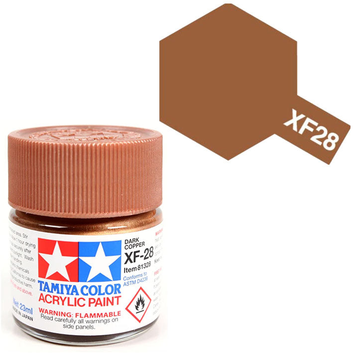 Pintura Acrílica - Tamiya XF28 (Dark Copper) - Cobre Oscuro 23ml / 10 ml