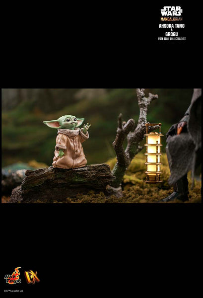 Hot Toys Star Wars: El Mandaloriano - DX21 Ahsoka Tano y Grogu Baby Yoda Escala 1/6