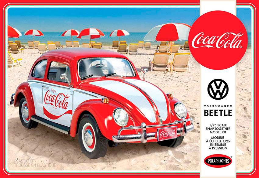 Modelo a escala 1/25 para armar: Auto Volkswagen Beetle Snap Cocacola