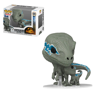 Funko Pop Movies: Jurassic World Dominion - Velociraptors Blue y Beta