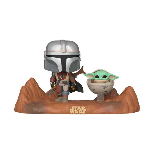 Funko Pop Moment: Star Wars: El Mandaloriano - Mandaloriano y Baby Yoda