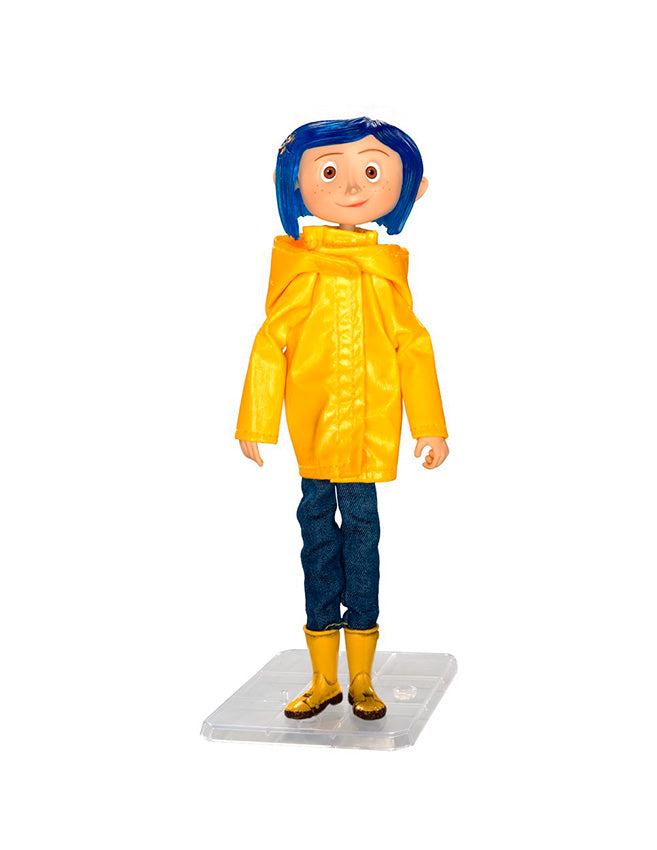 NECA - Coraline - Coraline con Impermeable Figura Articulada 7"