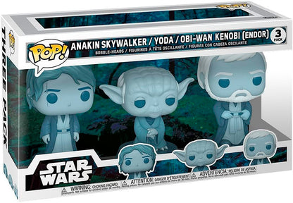 Funko Pop Star Wars: Adventures Across the Galaxy - Fantasmas de la Fuerza 3 pack (Anakin, Obi Wan, Yoda)