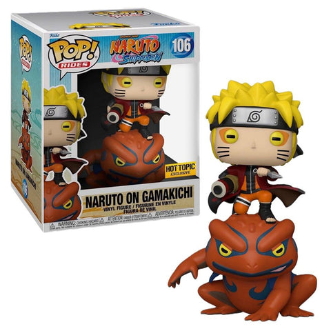 Funko Pop Animation: Naruto Shippuden - Naruto modo Sabio en Gamakichi Exclusivo