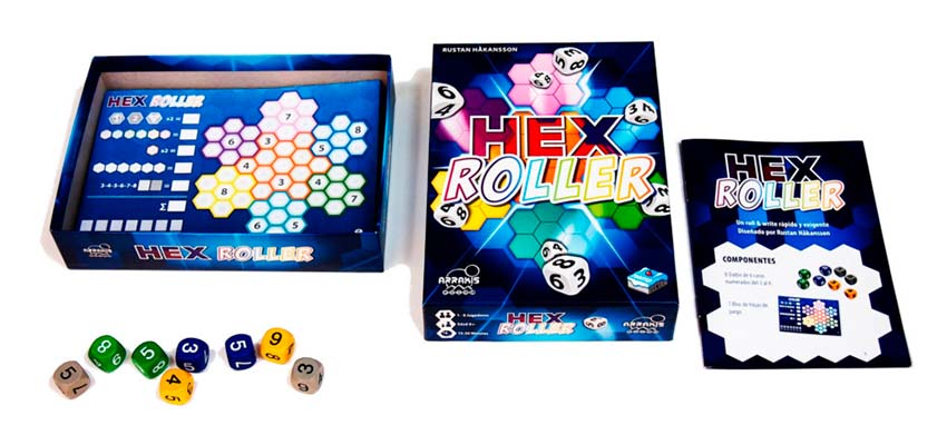 JUEGO DE MESA MARCA ARRAKIS: HEXROLLER