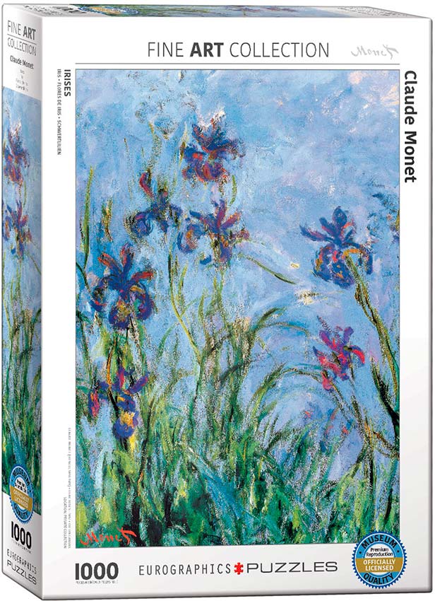 ROMPECABEZAS 1000 PIEZAS EUROGRAPHICS: Irises (Detail) - Claude Monet