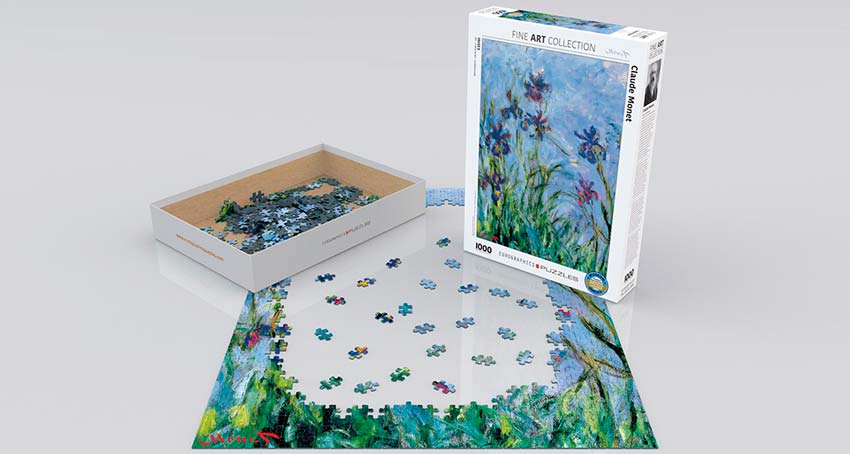 ROMPECABEZAS 1000 PIEZAS EUROGRAPHICS: Irises (Detail) - Claude Monet