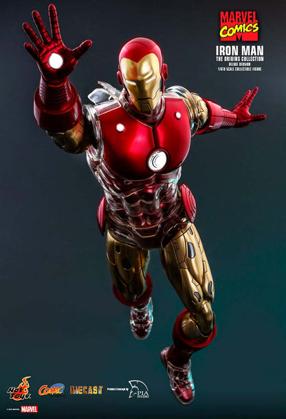 Hot Toys Marvel: Marvel Origins Collection - Iron Man 1960 Deluxe Escala 1/6