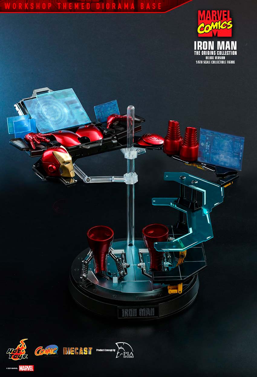 Hot Toys Marvel: Marvel Origins Collection - Iron Man 1960 Deluxe Escala 1/6