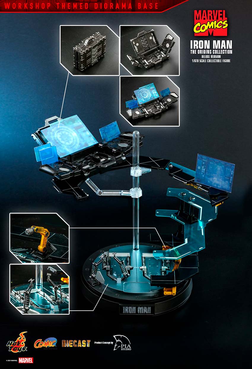 Hot Toys Marvel: Marvel Origins Collection - Iron Man 1960 Deluxe Escala 1/6