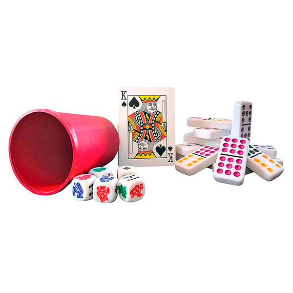 JUEGOS POKER Y DOMINO DOBLE 9 FOIL: Juego de Mesa