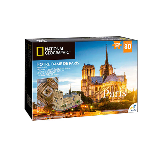 ROMPECABEZAS 3D NOVELTY: NATIONAL GEOGRAPHIC - PARIS NOTRE DAME