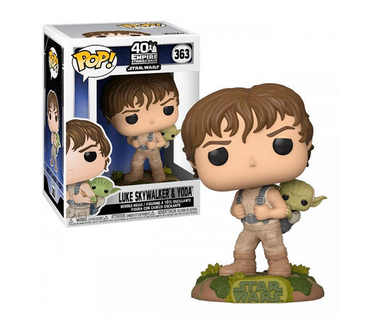 Funko Pop Star Wars: Imperio Contra Ataca - Luke Skywalker Entrenando con Yoda