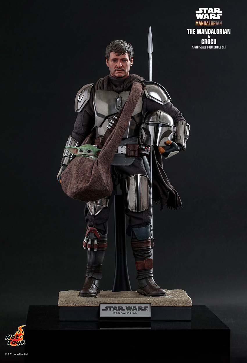 Hot Toys Star Wars: The Mandalorian - Mando y Grogu Baby Yoda Edición Estandar Escala 1/6