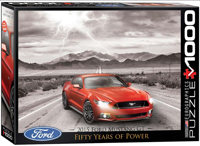 ROMPECABEZAS 1000 PIEZAS EUROGRAPHICS: 2015 Ford Mustang GT Fifty Years of Power