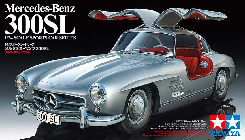 Modelo a escala 1/24 para armar: Mercedes Benz 300 SL
