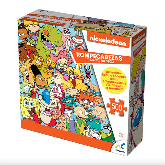ROMPECABEZAS 500 PIEZAS NOVELTY: NICKELODEON