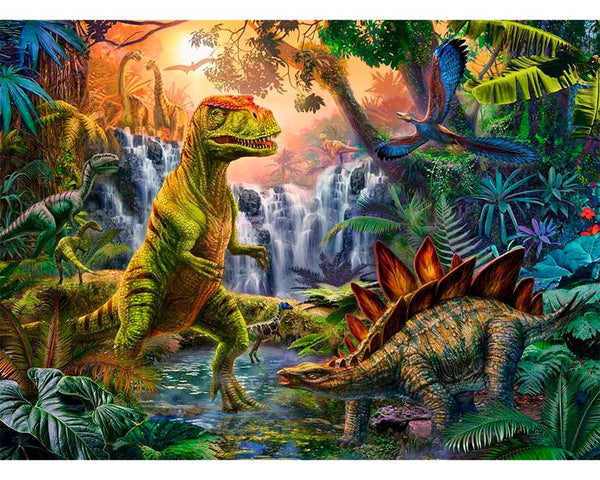 ROMPECABEZAS 100 PIEZAS XXL: OASIS DE DINOSAURIOS