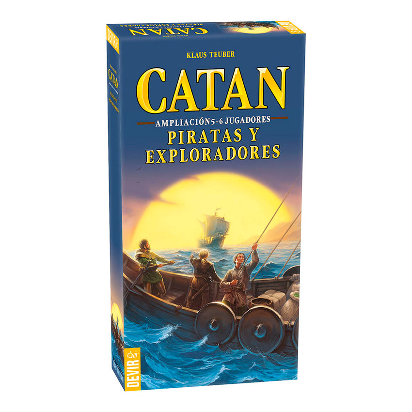 AMPLIACIÓN DE EXPANSIÓN JUEGO CATAN PIRATAS Y EXPLORADORES MARCA DEVIR: PIRATAS Y EXPLORADORES 5 - 6 JUGADORES