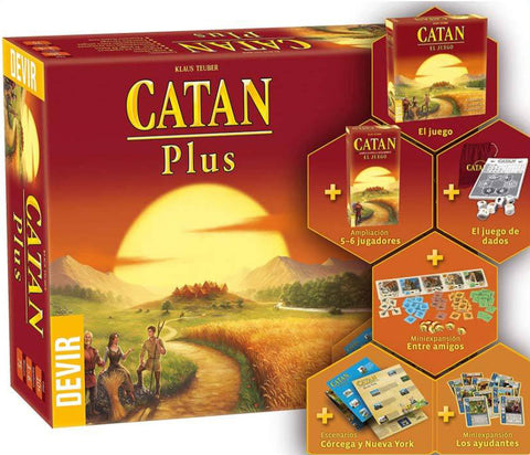 JUEGO DE MESA MARCA DEVIR: CATAN PLUS