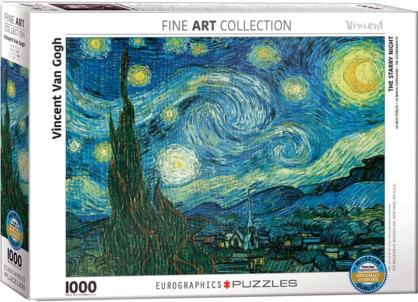 ROMPECABEZAS 1000 PIEZAS EUROGRAPHICS: Starry Night (Noche Estrellada) - Vincent Van Gogh