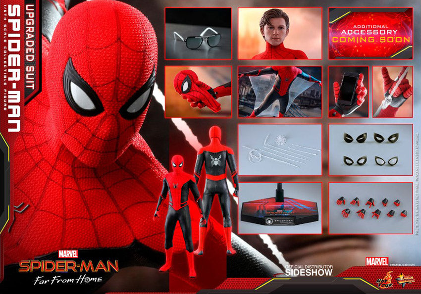 Marvel Spider-Man Upgraded Suit ホットトイズ Hot Toys Marvel: Spiderman Far From Home - Spiderman Upgraded Suit