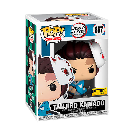 Funko Pop Animation: Demon Slayer - Tanjiro con mascara Exclusivo