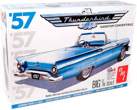 Modelo a escala 1/16 para armar: Auto Ford Thunderbird Hardtop Convertible 1957