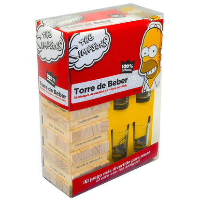TORRE DEL BEBER LOS SIMPSONS: Juego de Mesa