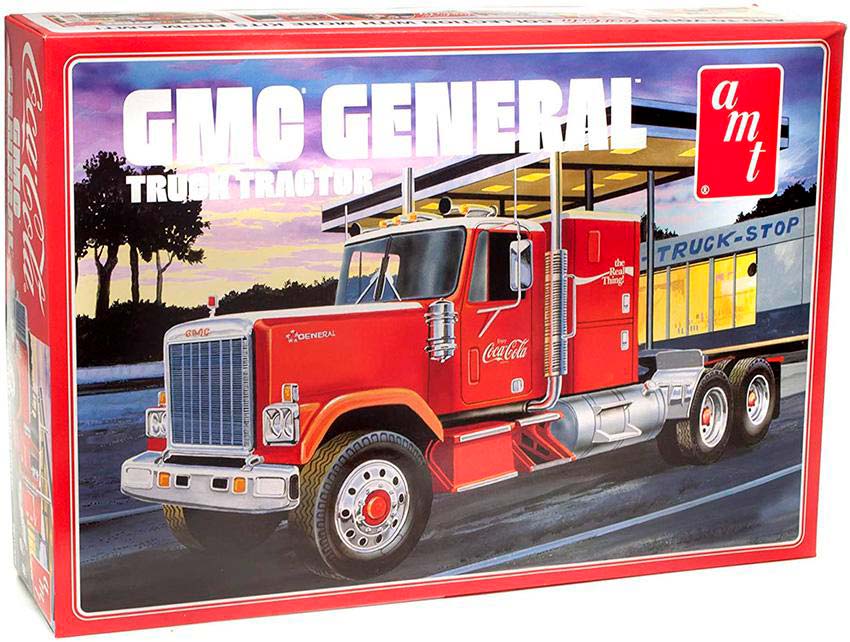 Modelo a escala 1/25 para armar: Trailer GMC General 1976 Coca Cola