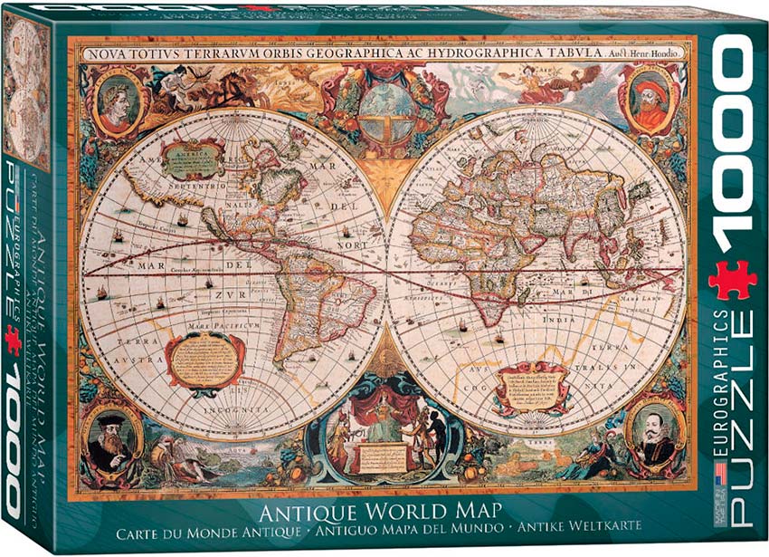 ROMPECABEZAS 1000 PIEZAS EUROGRAPHICS: Orbis Geographica World Map - Orbis Geographica