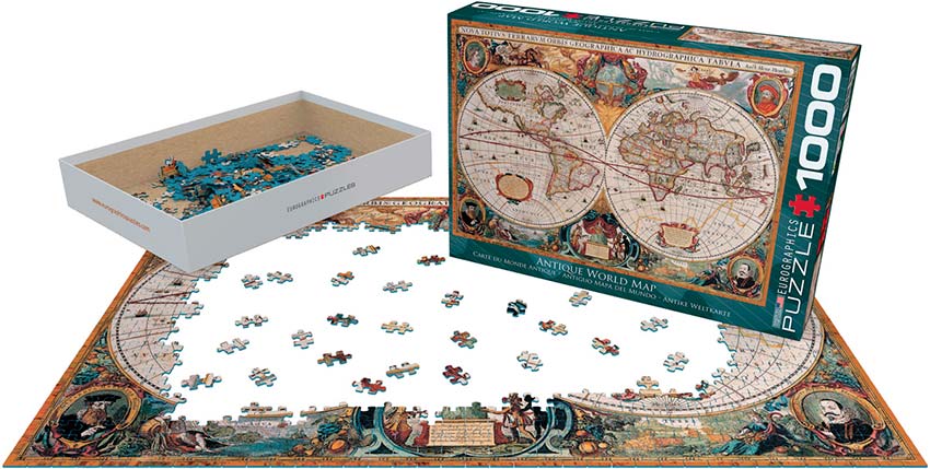 ROMPECABEZAS 1000 PIEZAS EUROGRAPHICS: Orbis Geographica World Map - Orbis Geographica