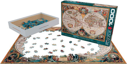 ROMPECABEZAS 1000 PIEZAS EUROGRAPHICS: Orbis Geographica World Map - Orbis Geographica