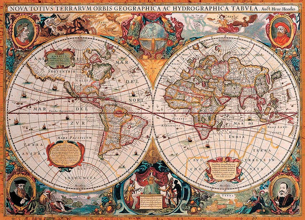 ROMPECABEZAS 1000 PIEZAS EUROGRAPHICS: Orbis Geographica World Map - Orbis Geographica