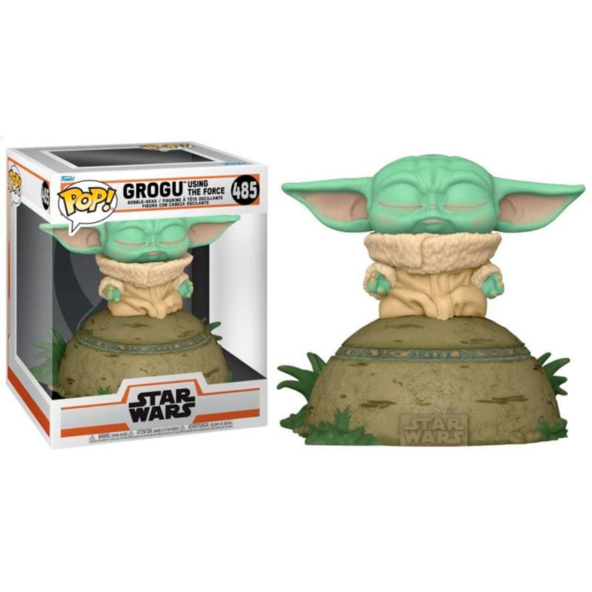 Funko Pop Deluxe Star Wars: Mandalorian - Baby Yoda (GROGU) Usando la Fuerza