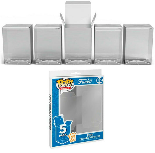 Protector Foldable Transparente para Funko Pop 5 pzas