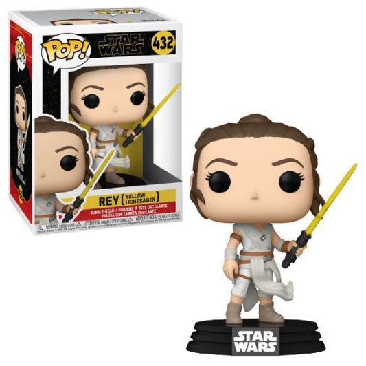 Funko Pop Star Wars: SWEp9 - Rey con sable amarillo