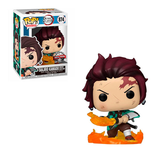 Funko Pop Animation: Demon Slayer - Tanjiro Kamado Espada Fuego Exclusivo