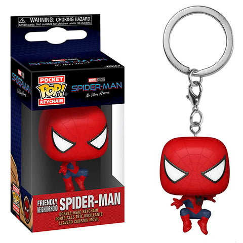 Funko Pop Keychain Marvel: Spiderman No Way Home - Spiderman (Tobey) Llavero