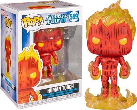 Funko Pop Marvel: Los 4 Fantásticos - Antorcha Humana